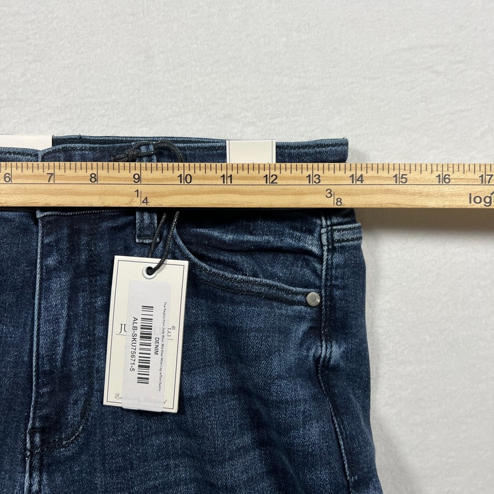NWT Judy Blue Wide Leg Mid Rise Blue Jeans Womens Size 5/27 - Picture 7 of 11
